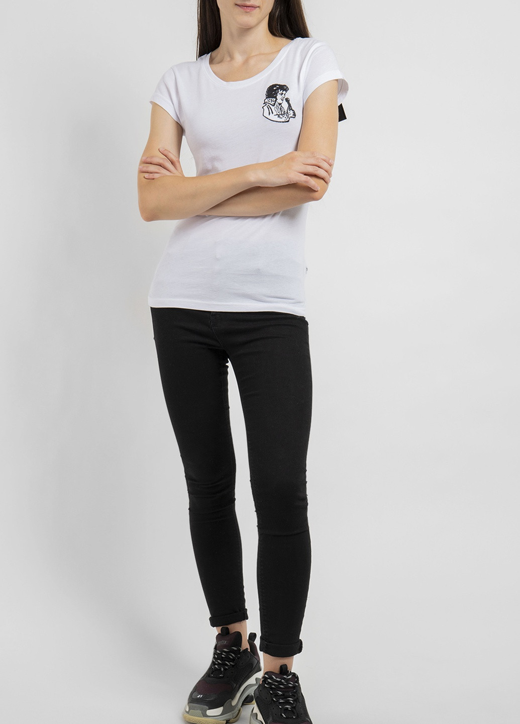 Белая футболка с принтом Elvis Ko Samui - (250382579)