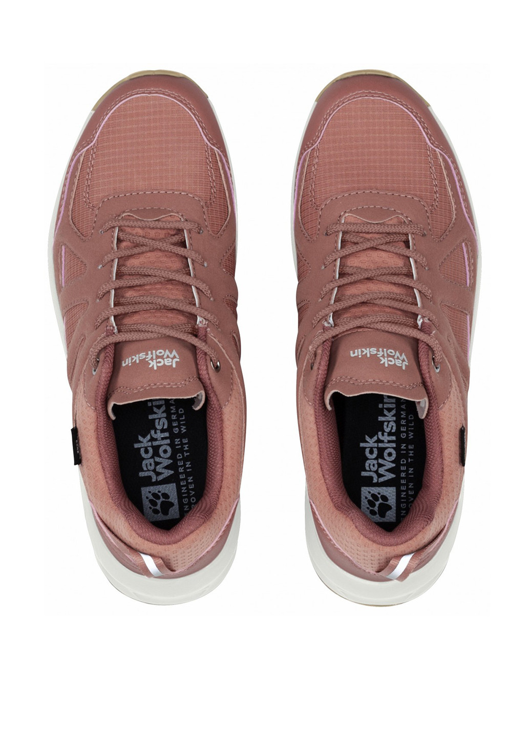 Розово-коричневые демисезонные кроссовки Jack Wolfskin CYROX TEXAPORE LOW M