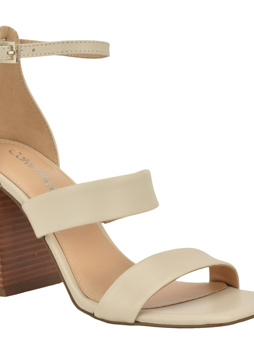 Бежевые босоножки Calvin Klein с ремешком