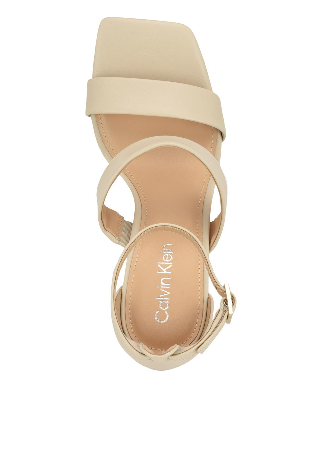 Бежевые босоножки Calvin Klein с ремешком