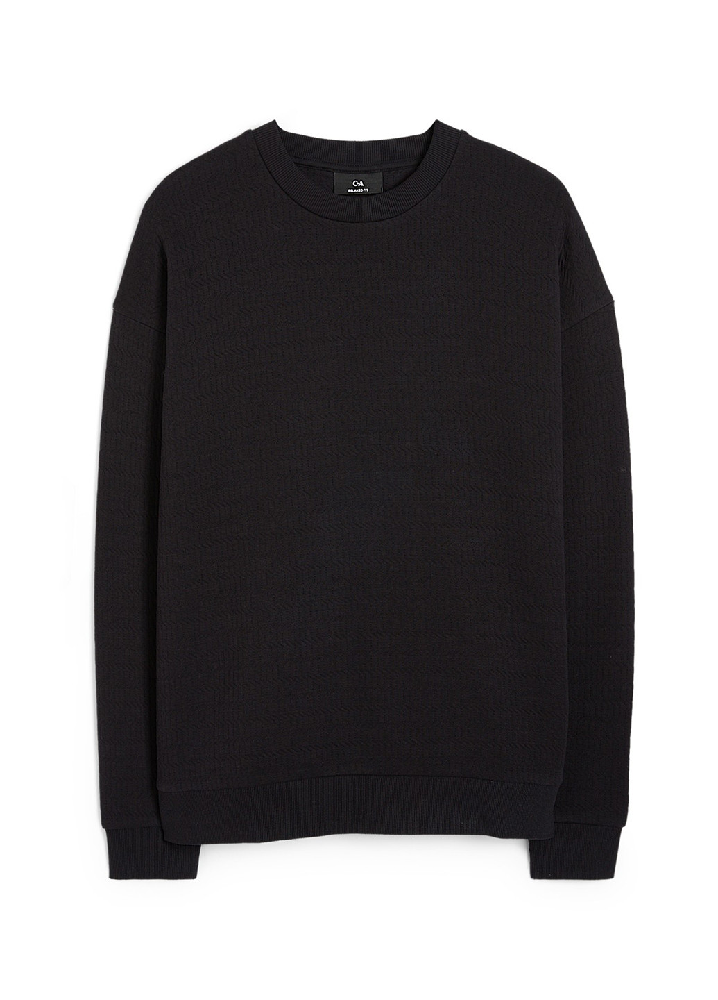 Чорний світшот C&A однотонний без декору (316739925)