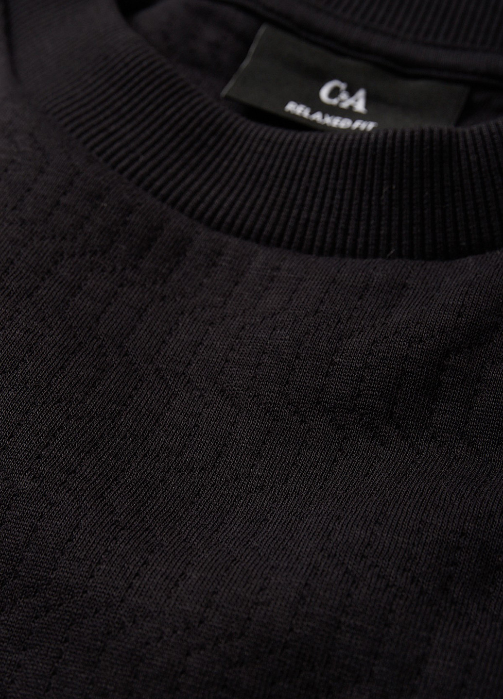 Чорний світшот C&A однотонний без декору (316739925)