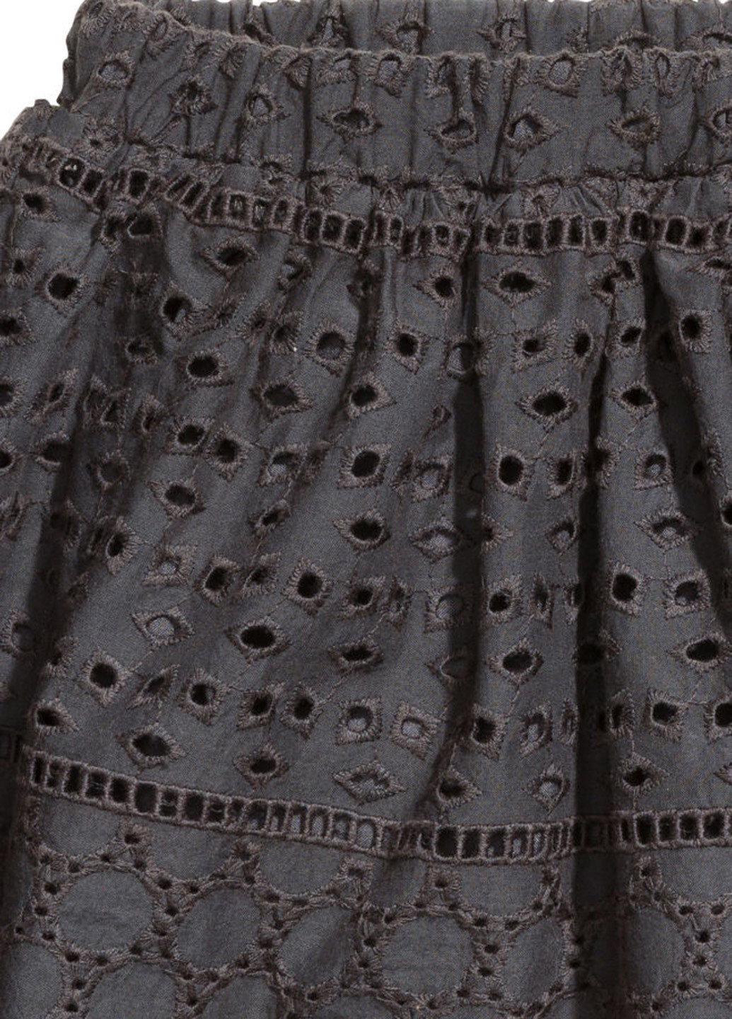 Темно-серая кэжуал однотонная юбка H&M мини