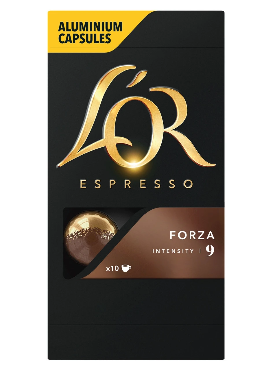Кава мелена в капсулах L’OR Espresso Forza 10 шт, 52 г Jacobs (254761172)