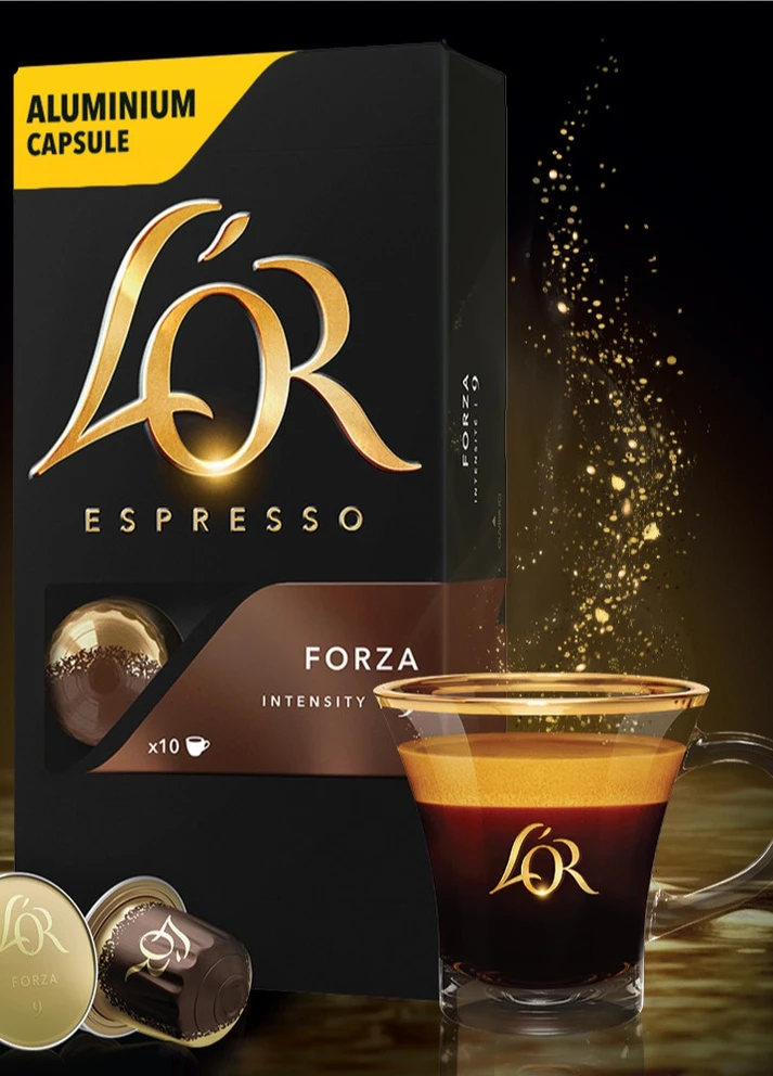 Кава мелена в капсулах L’OR Espresso Forza 10 шт, 52 г Jacobs (254761172)