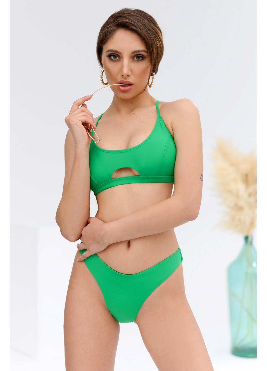 Зеленый демисезонный купальник новинка бикини Katrin