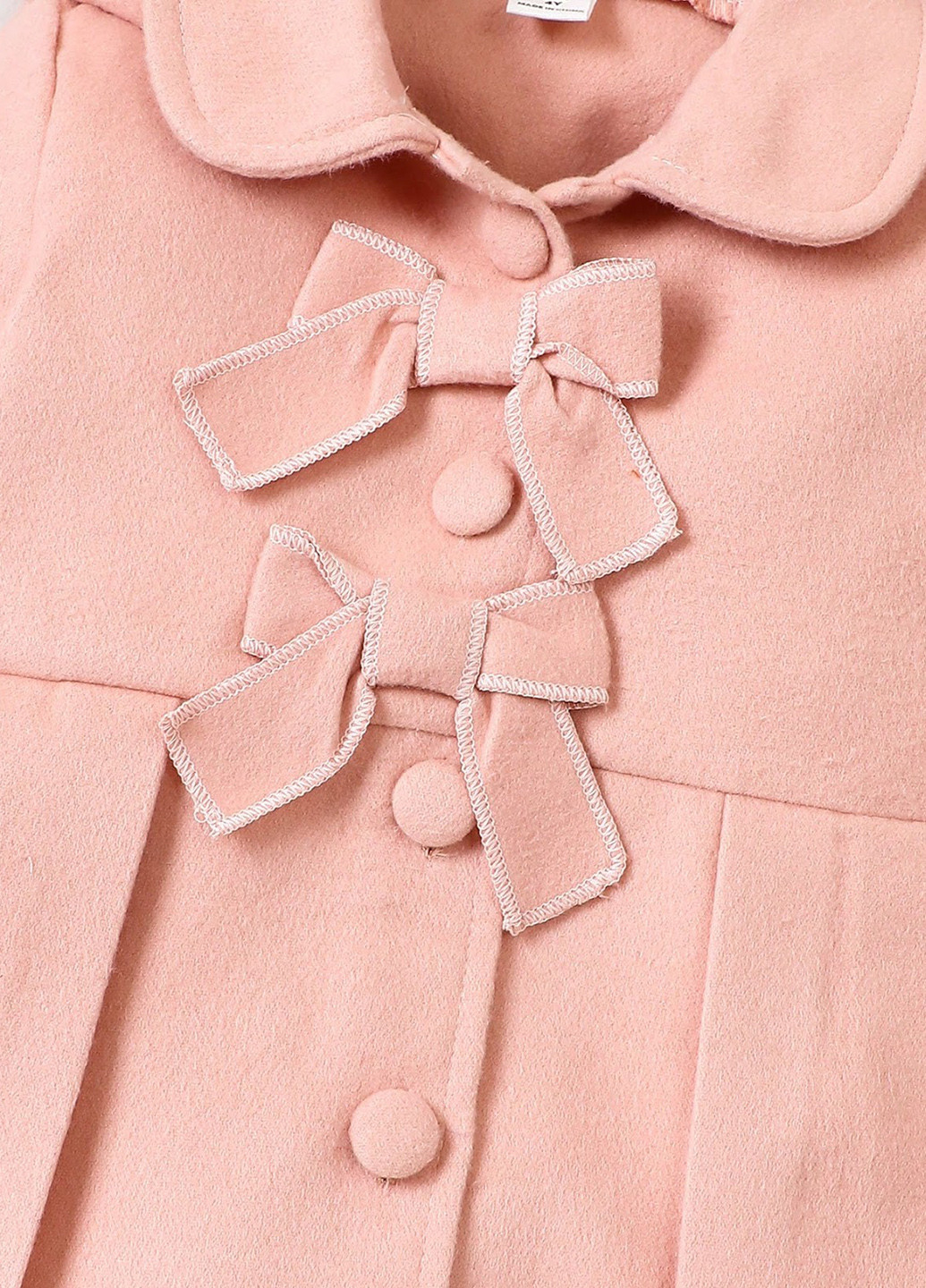 Розовое зимнее Пальто однобортное SHEIN