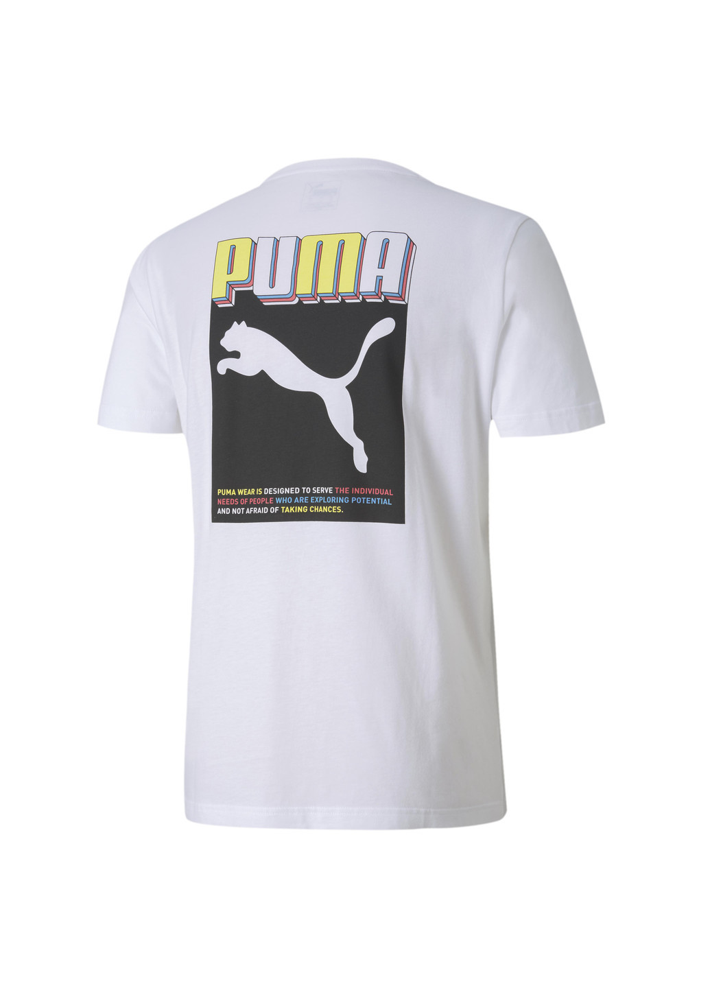 Біла футболка celebration men's graphic tee Puma