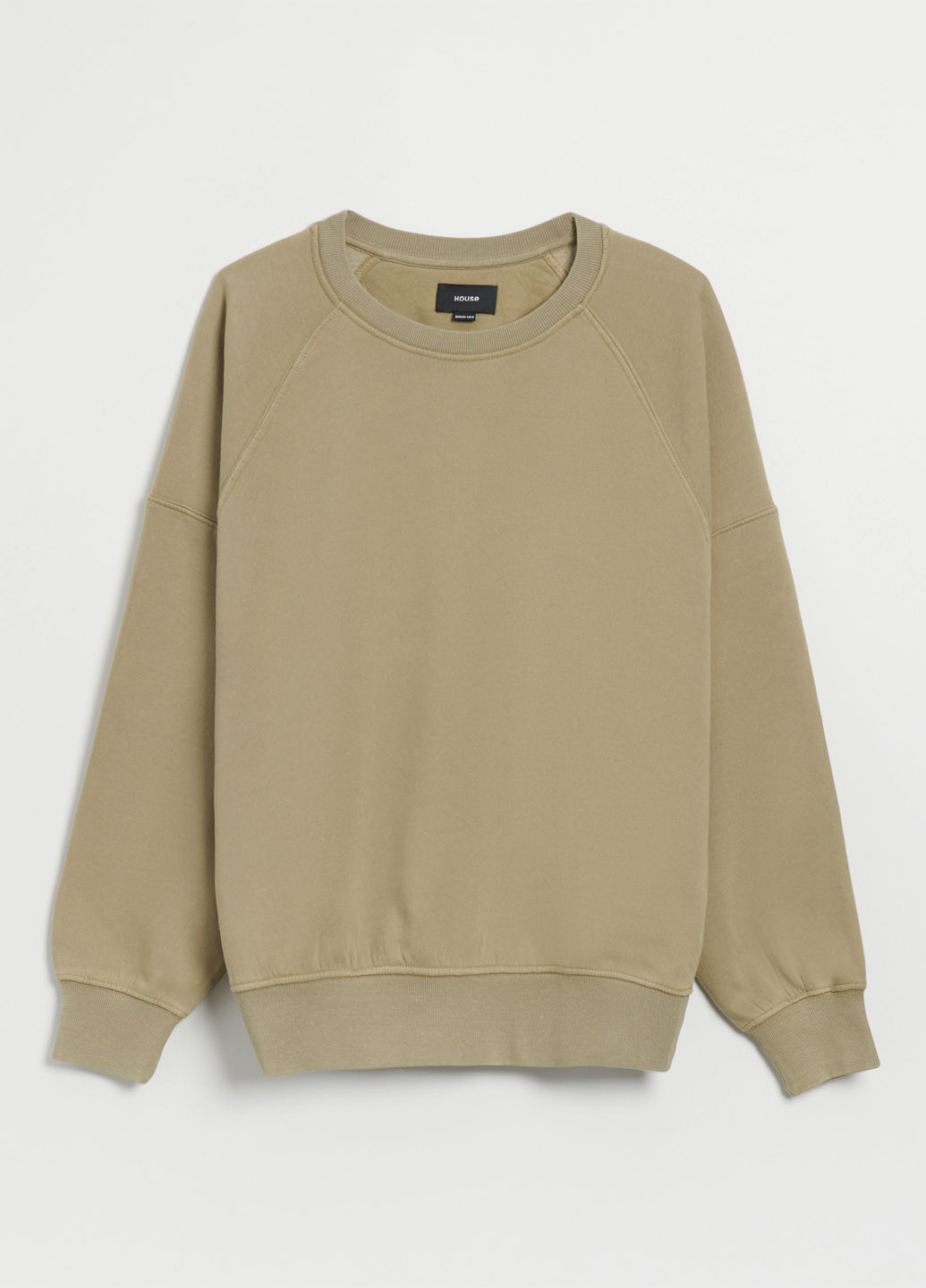 Темно-бежевий світшот House однотонний без декору (317308111)