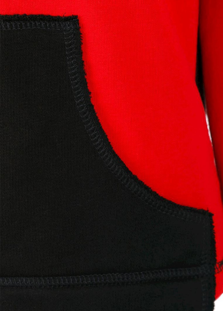 Худі червоно-чорний з тасьмою для дівчинки Yumster (252175431)