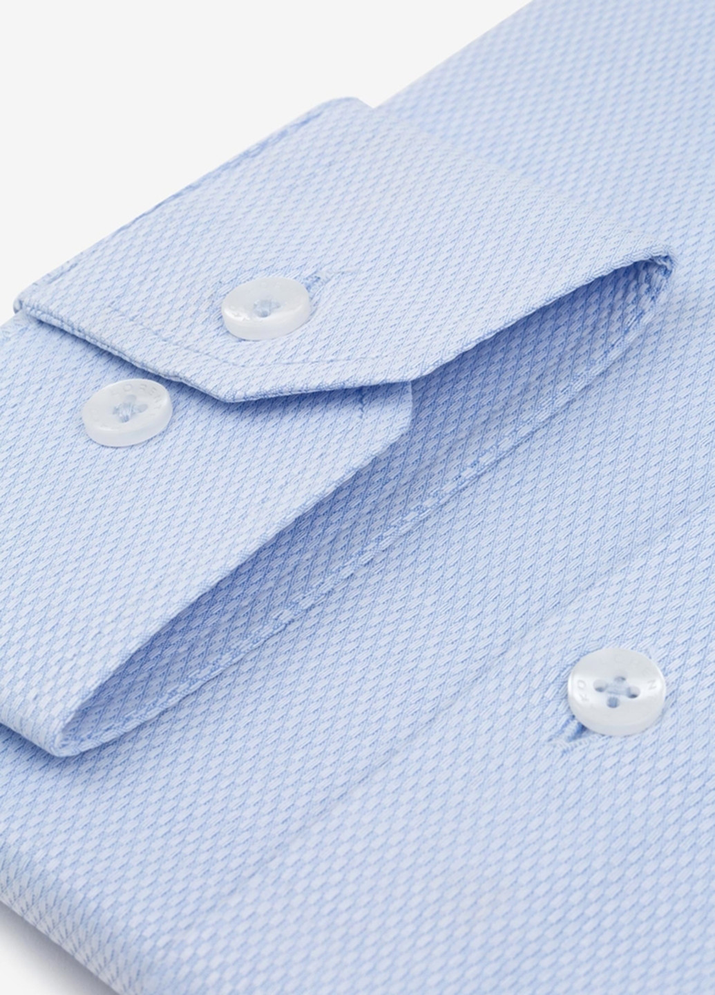 Голубой классическая рубашка однотонная Pako Lorente с длинным рукавом