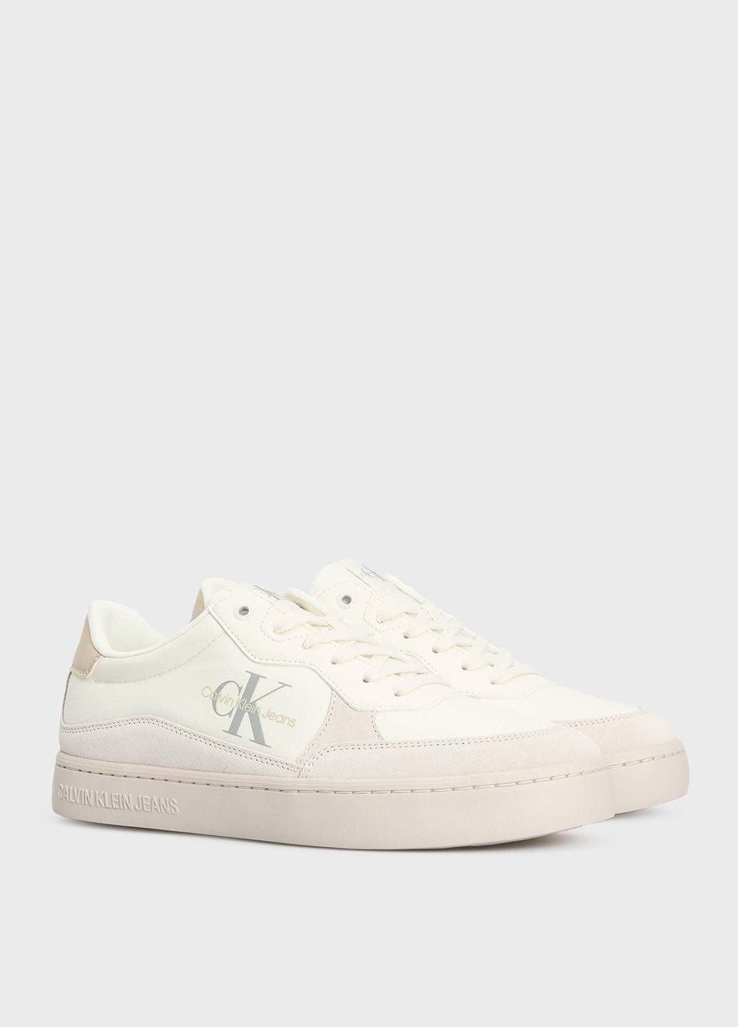 Светло-бежевые всесезонные кроссовки Calvin Klein Jeans