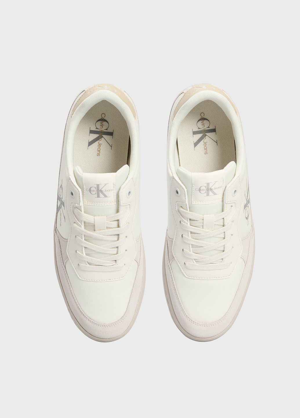 Светло-бежевые всесезонные кроссовки Calvin Klein Jeans