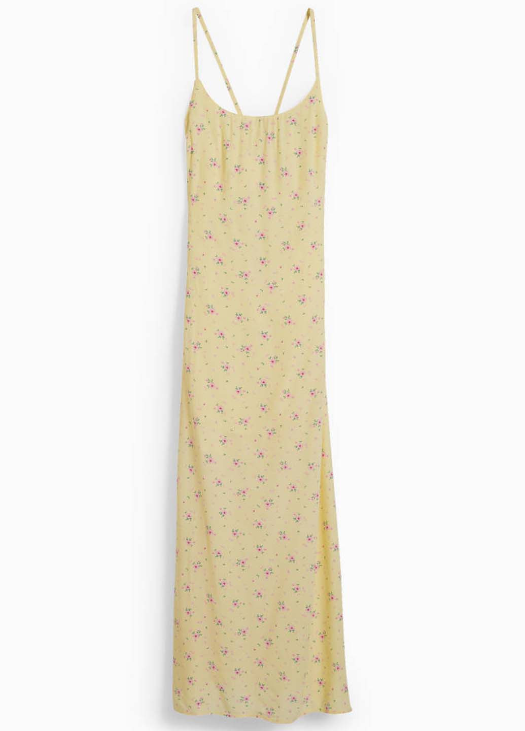 Жовтий кежуал сукня з відкритою спиною Clockhouse з квітковим принтом