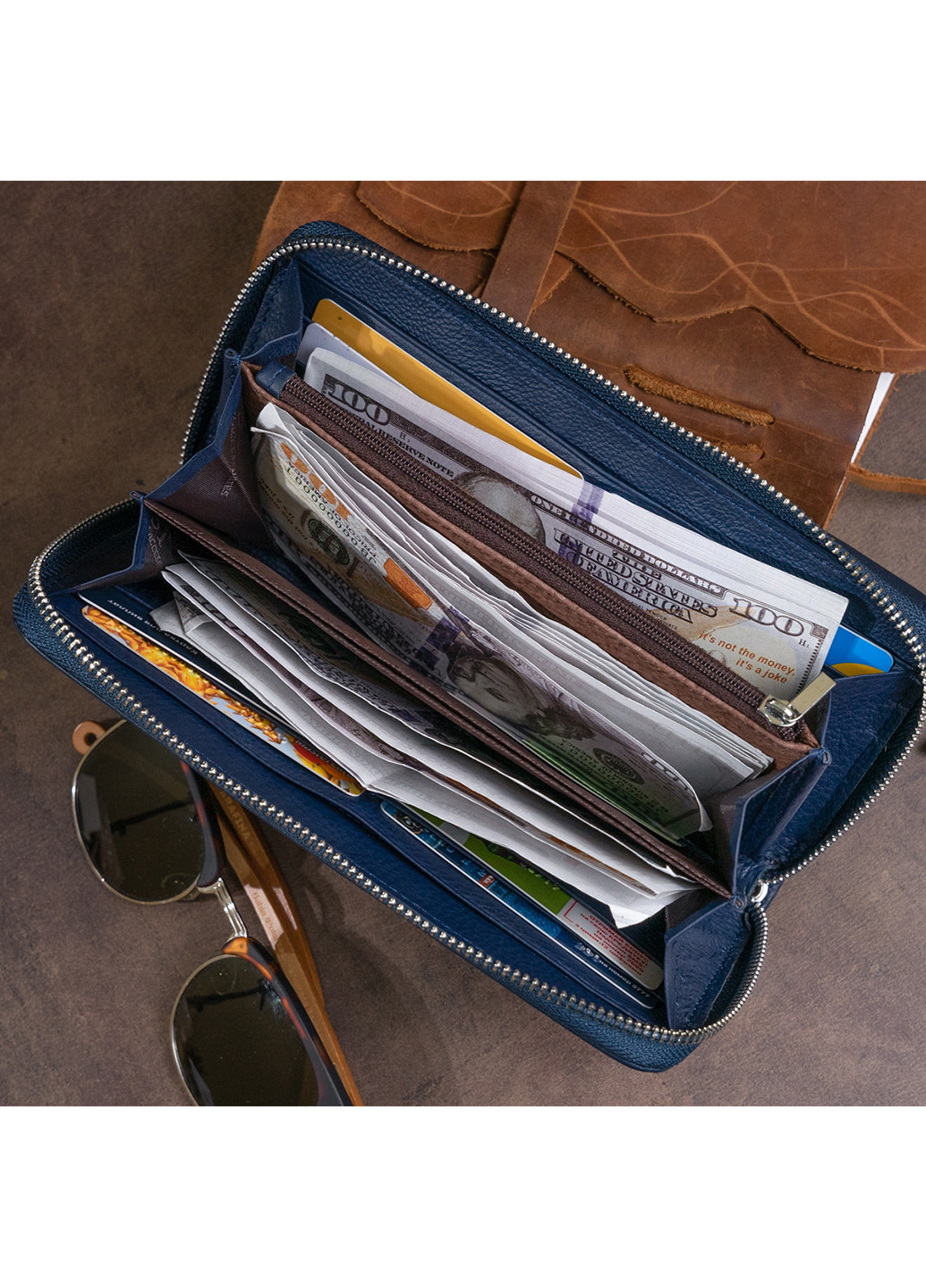 Жіночий шкіряний гаманець 20х10х2 см st leather (229461411)