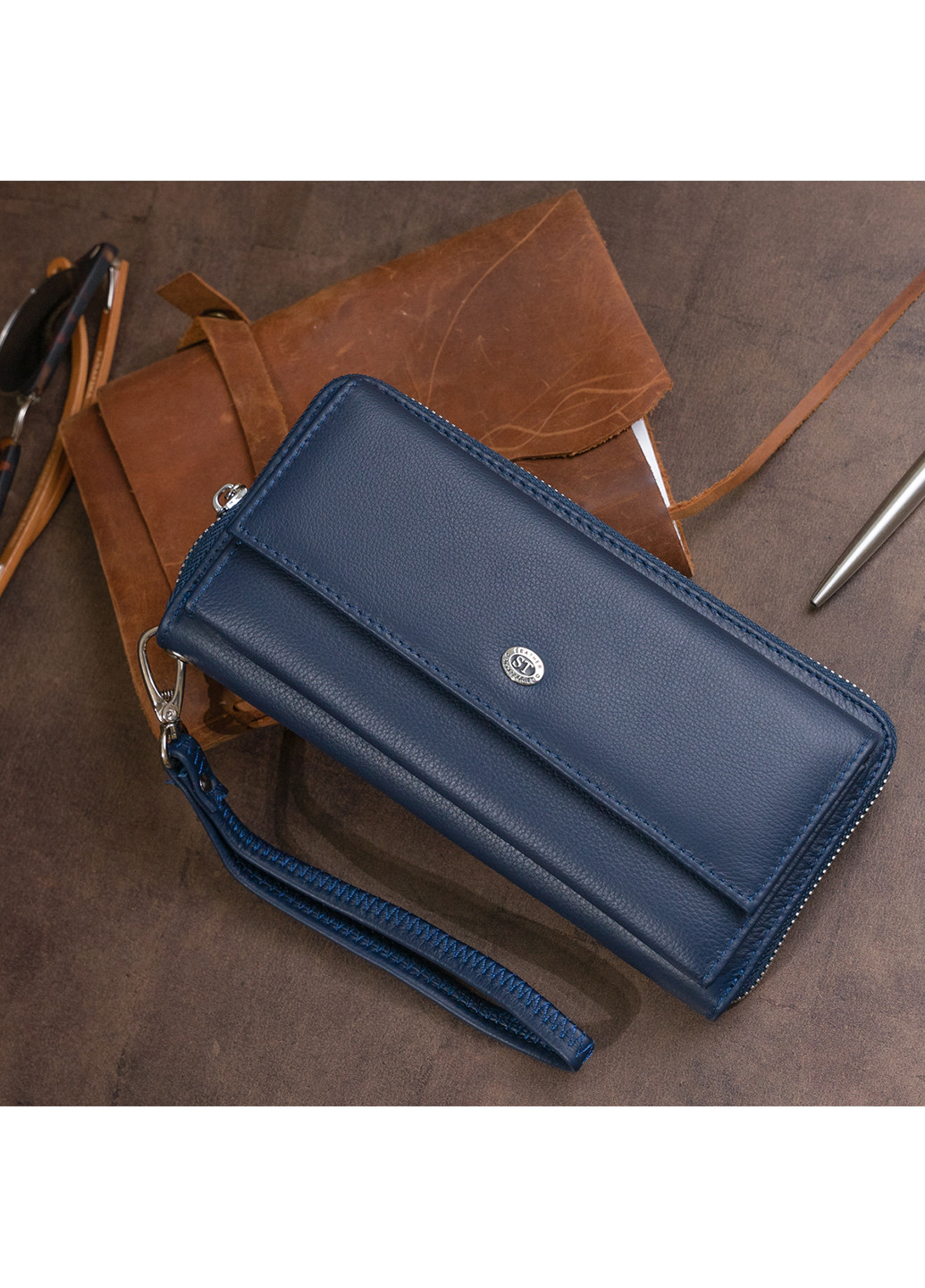 Жіночий шкіряний гаманець 20х10х2 см st leather (229461411)