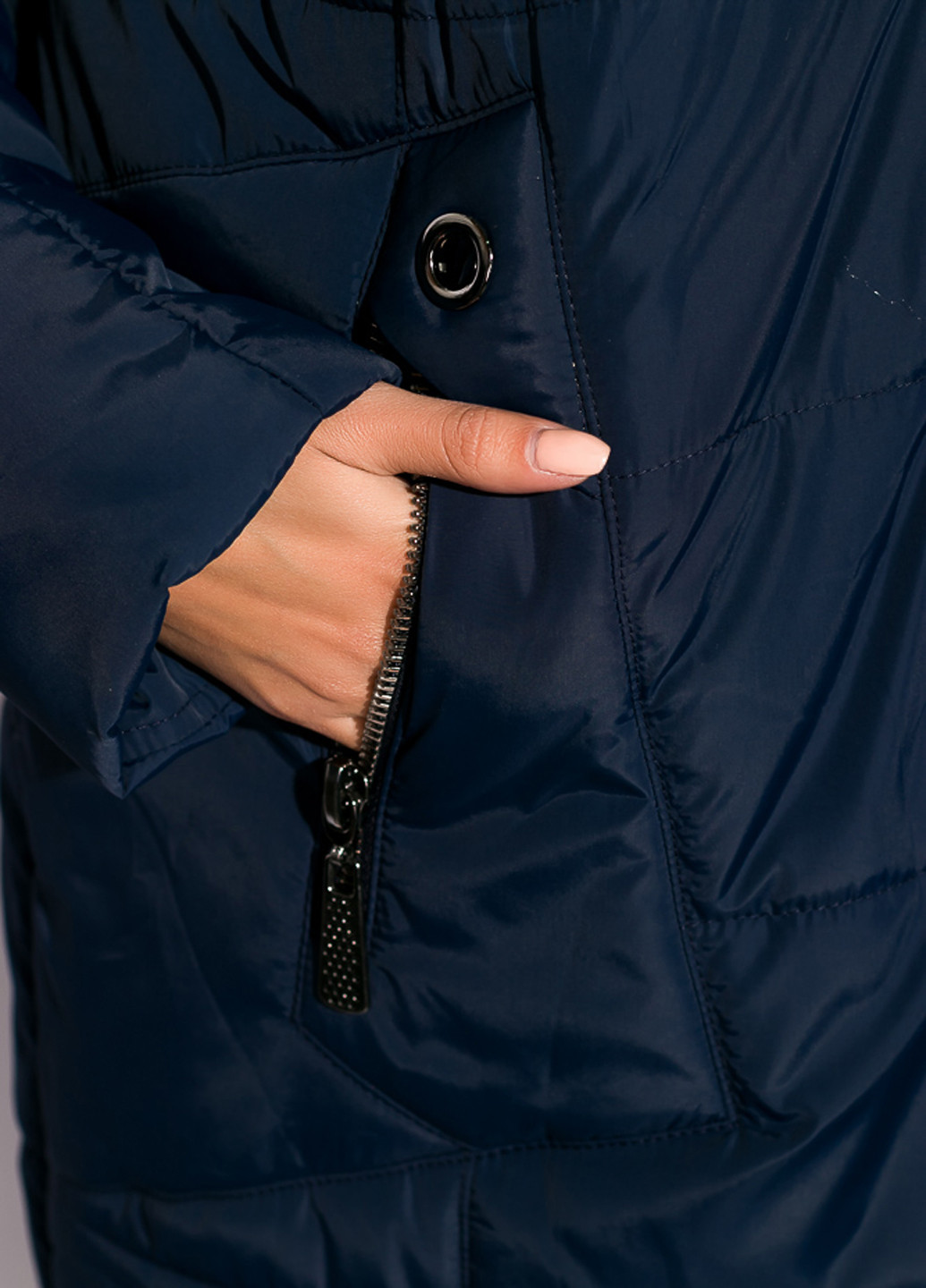 Темно-синяя зимняя куртка Time of Style