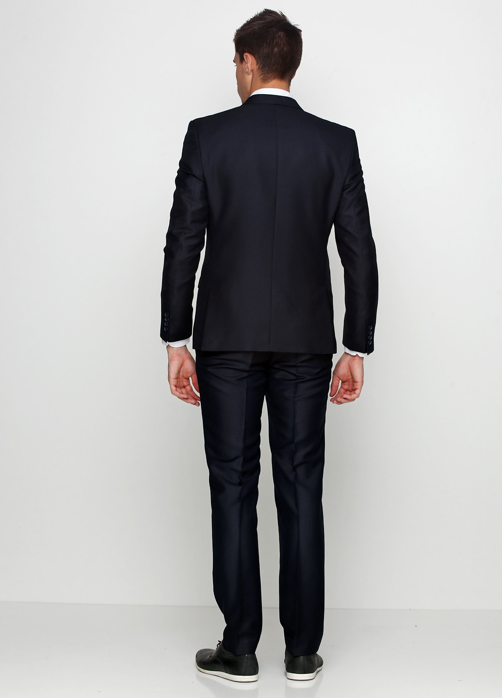 Черный демисезонный костюм (пиджак, брюки) брючный Federico Cavallini