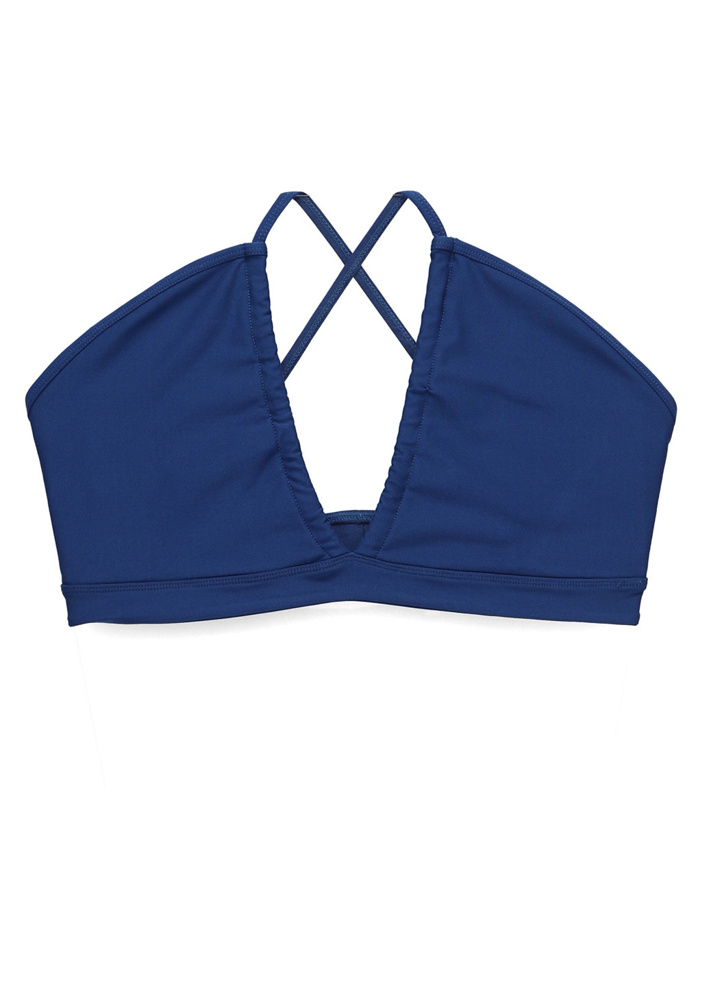 Темно-синій топ бюстгальтер PrettyLittleThing без кісточок поліестер