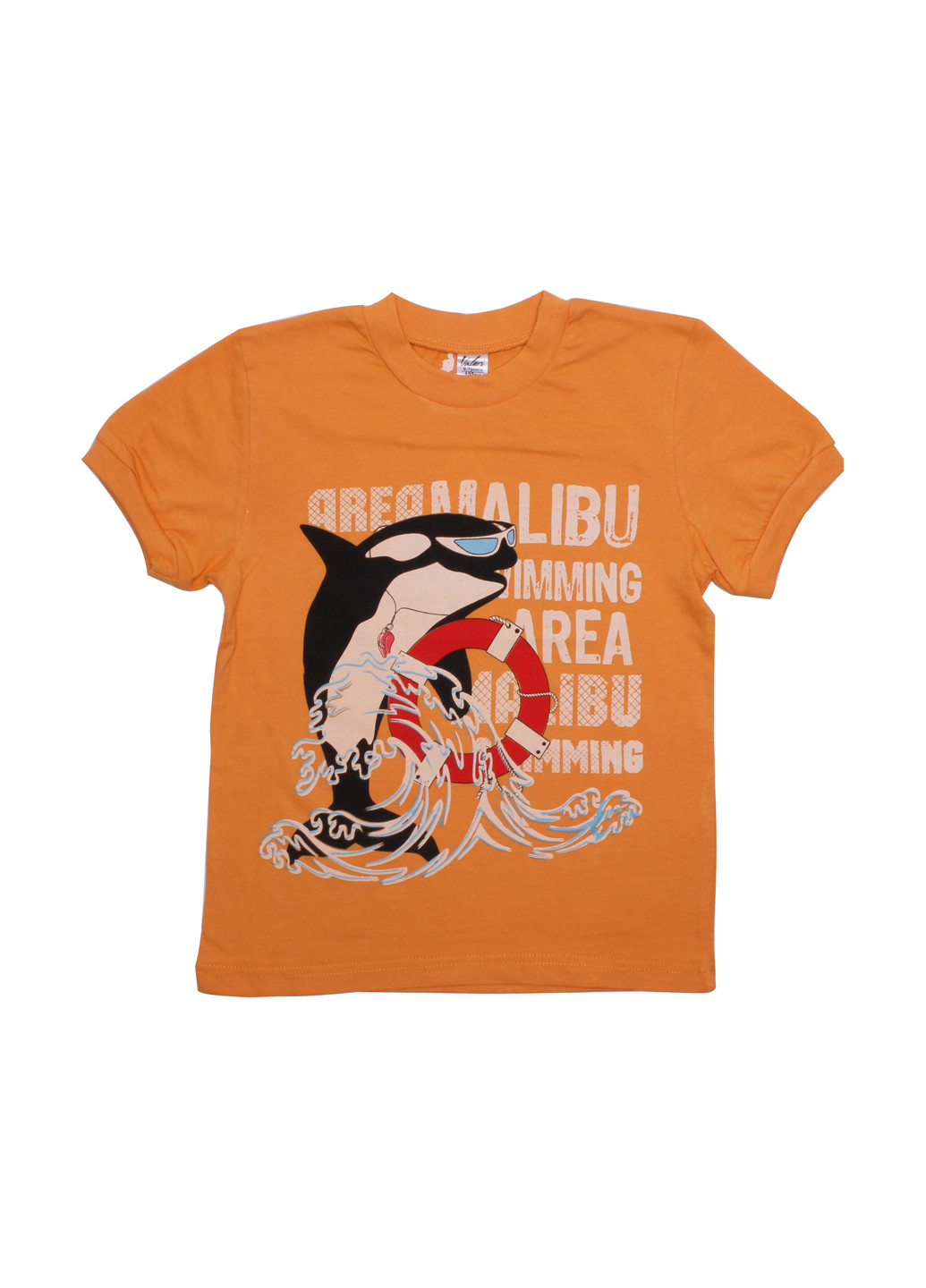 Оранжевая летняя футболка Валери-Текс