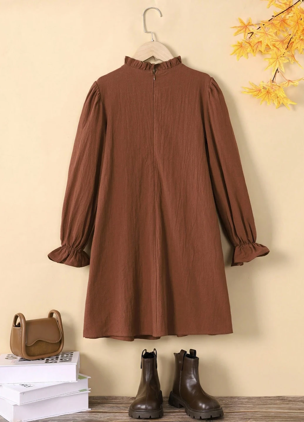 Коричнева сукня SHEIN (325115152)