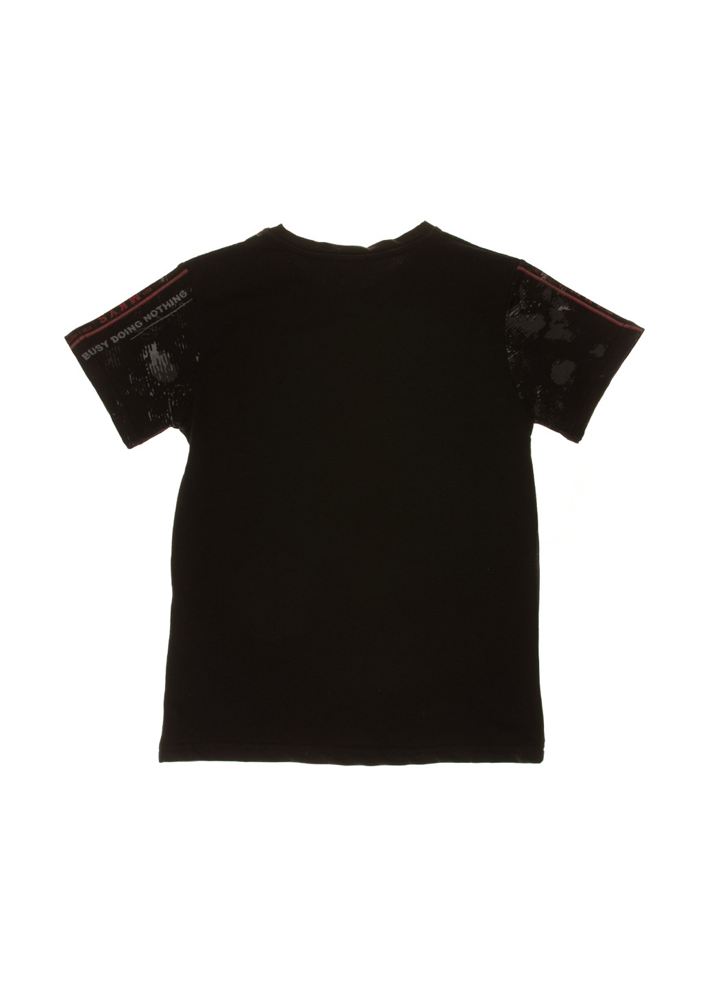 Черная летняя футболка с коротким рукавом Mackays