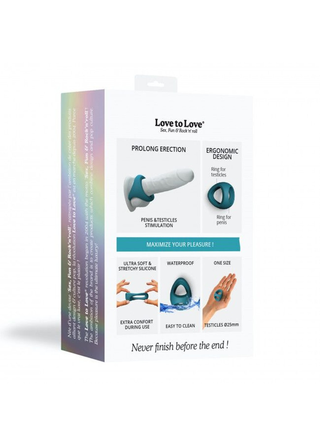 Кільце ерекційне подвійне FLUX RING - TEAL ME Love To Love (255073386)