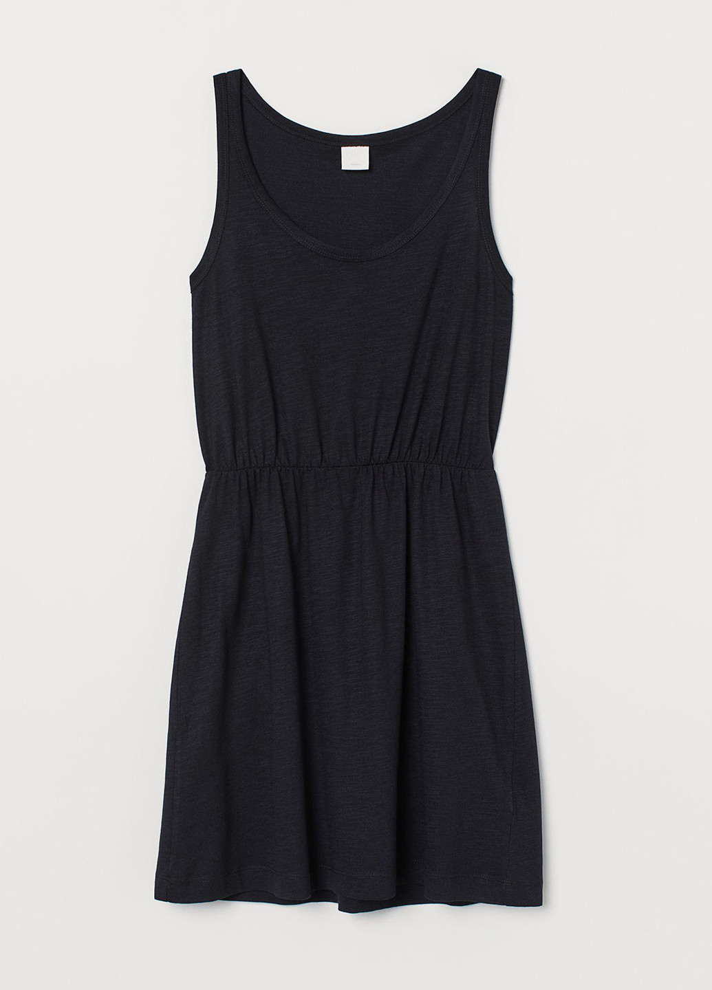 Черное кэжуал сукня клеш H&M однотонное