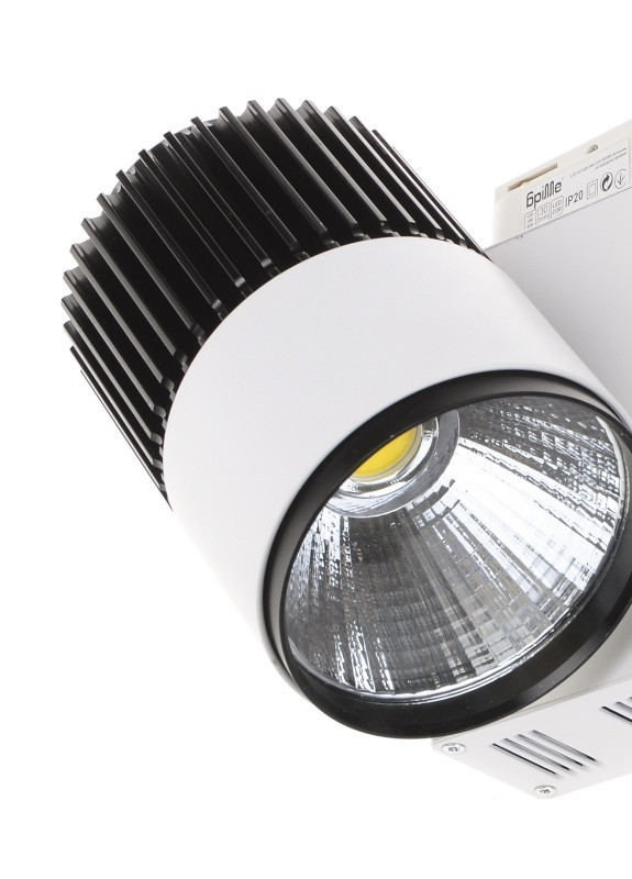 Светильник трековый поворотный LED 401/30W NW COB WH/BK Brille (253893374)