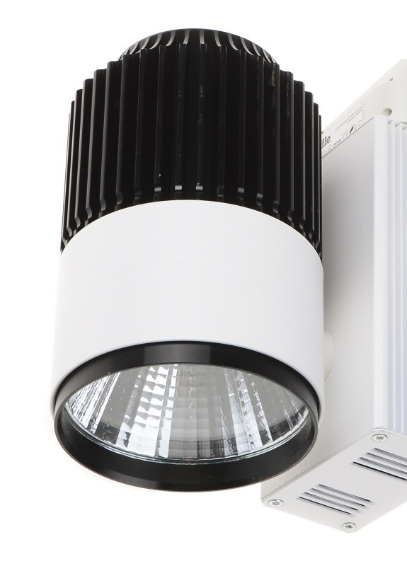 Светильник трековый поворотный LED 401/30W NW COB WH/BK Brille (253893374)