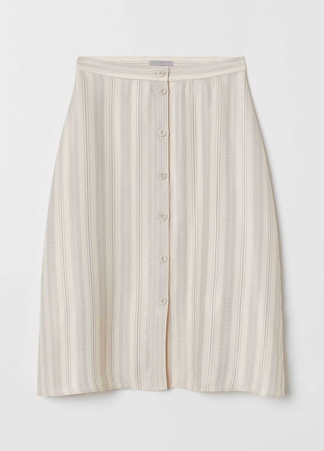 Светло-бежевая однотонная юбка H&M