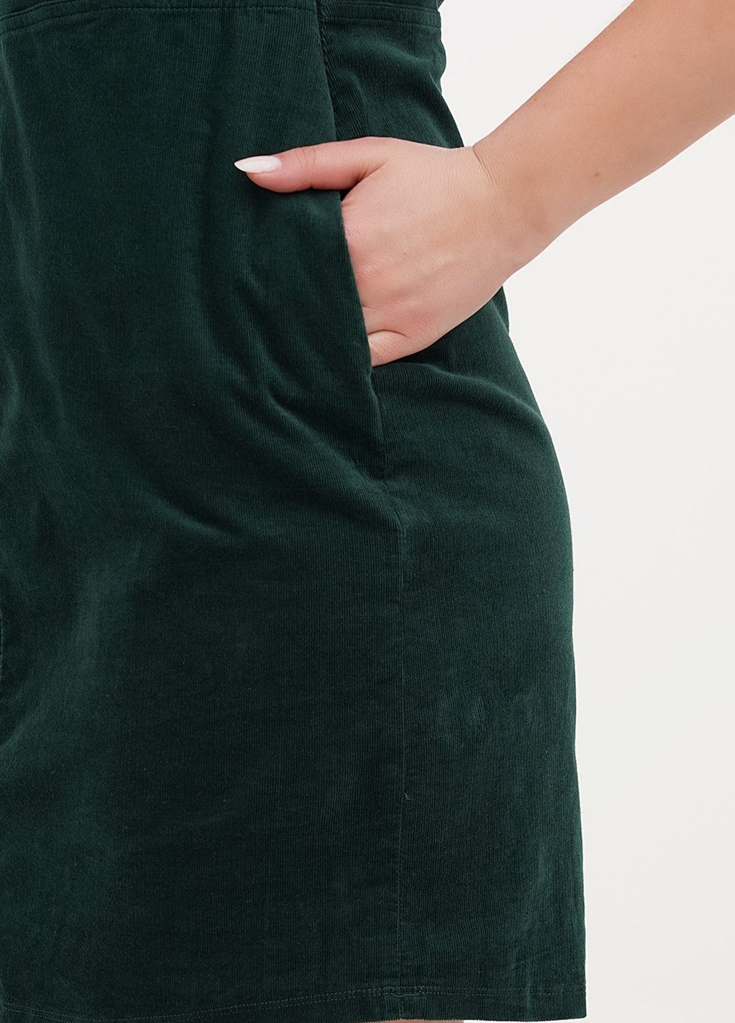 Темно-зеленое кэжуал платье футляр George однотонное