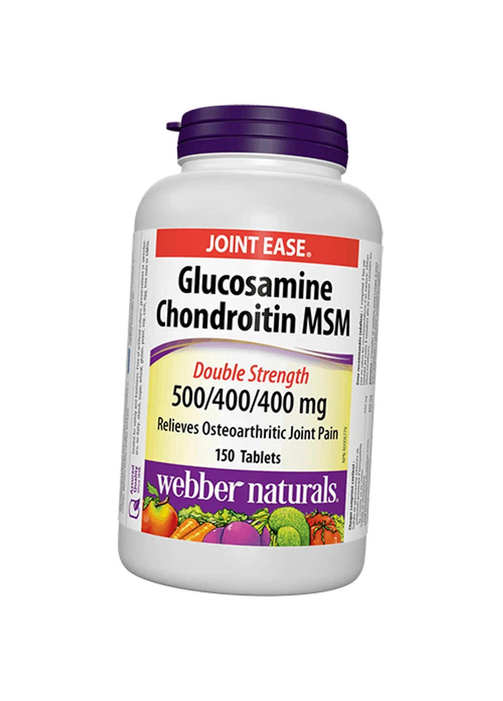 Глюкозамин хондроитин МСМ Glucosamine Chondroitin MSM D. S. 150 таблеток Webber Naturals (255408159)