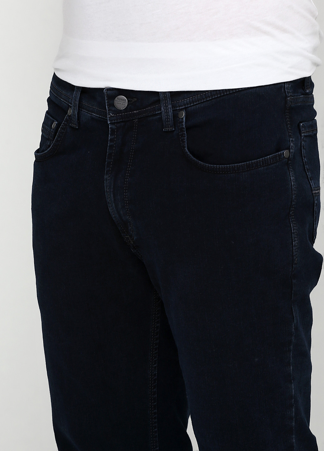 Темно-синие демисезонные прямые джинсы Pioneer