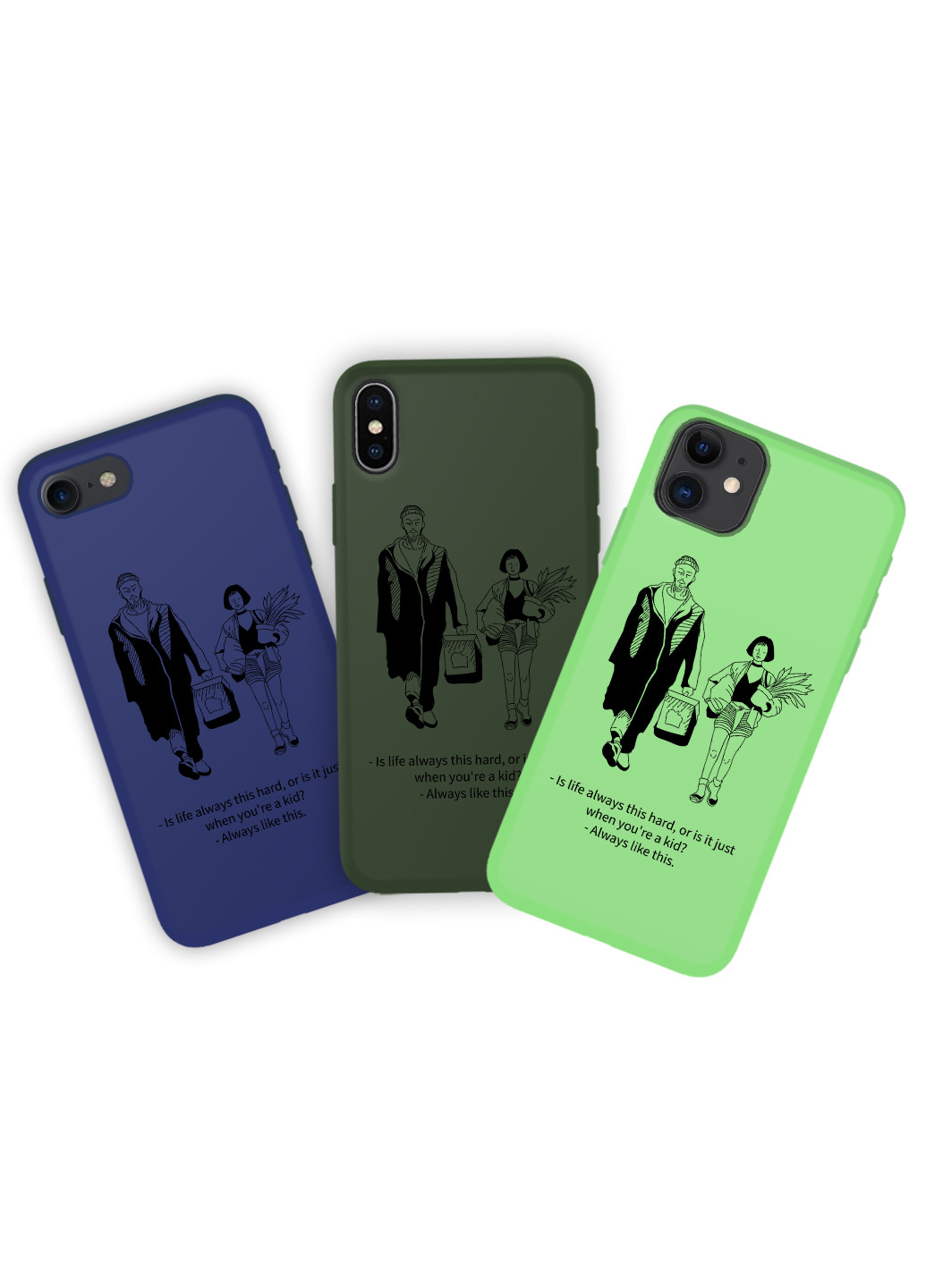 Чохол силіконовий Apple Iphone 8 Леон кілер (Leon) (6151-1454) MobiPrint (219776368)