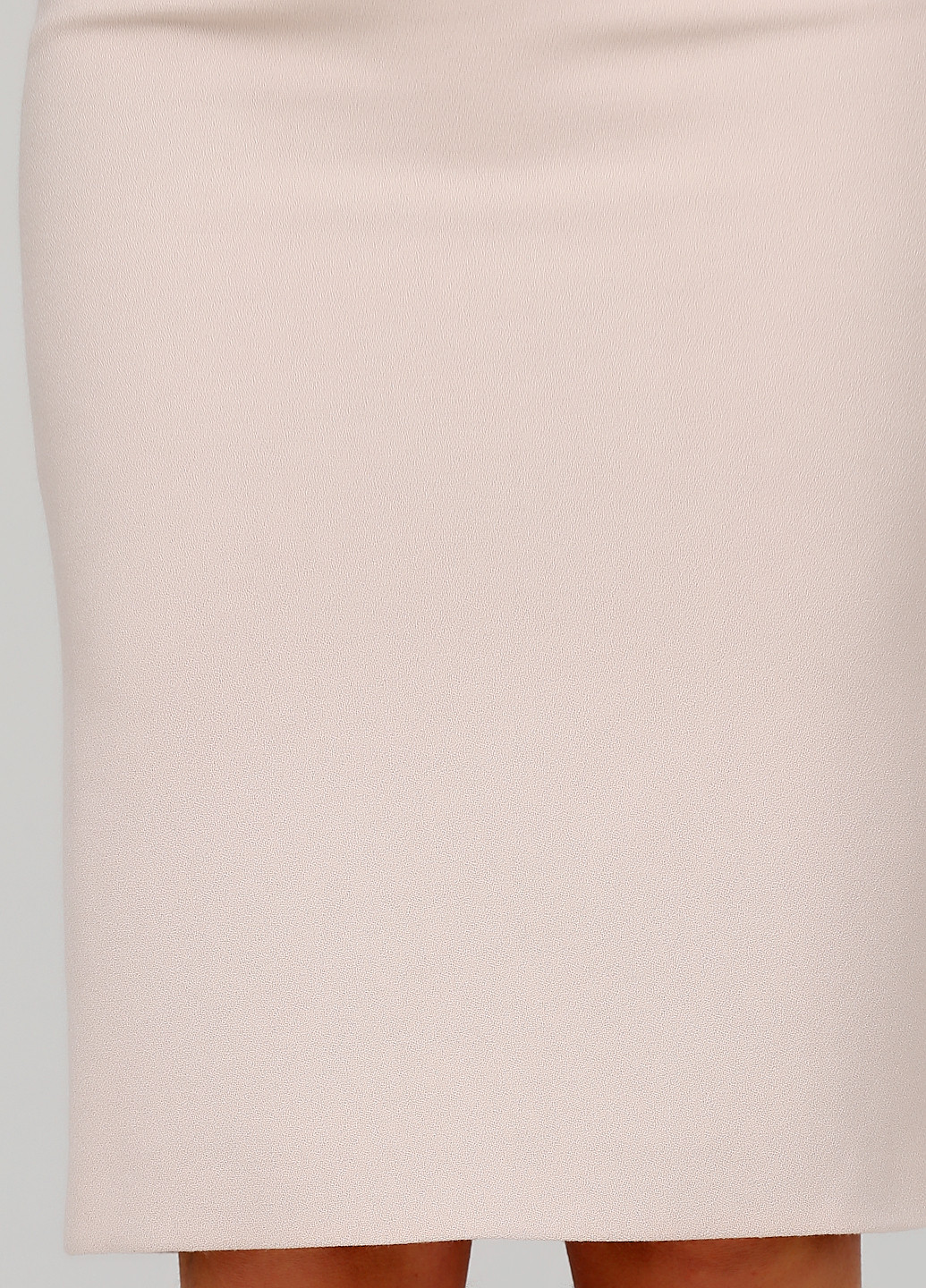 Бежевая кэжуал однотонная юбка Mantu карандаш