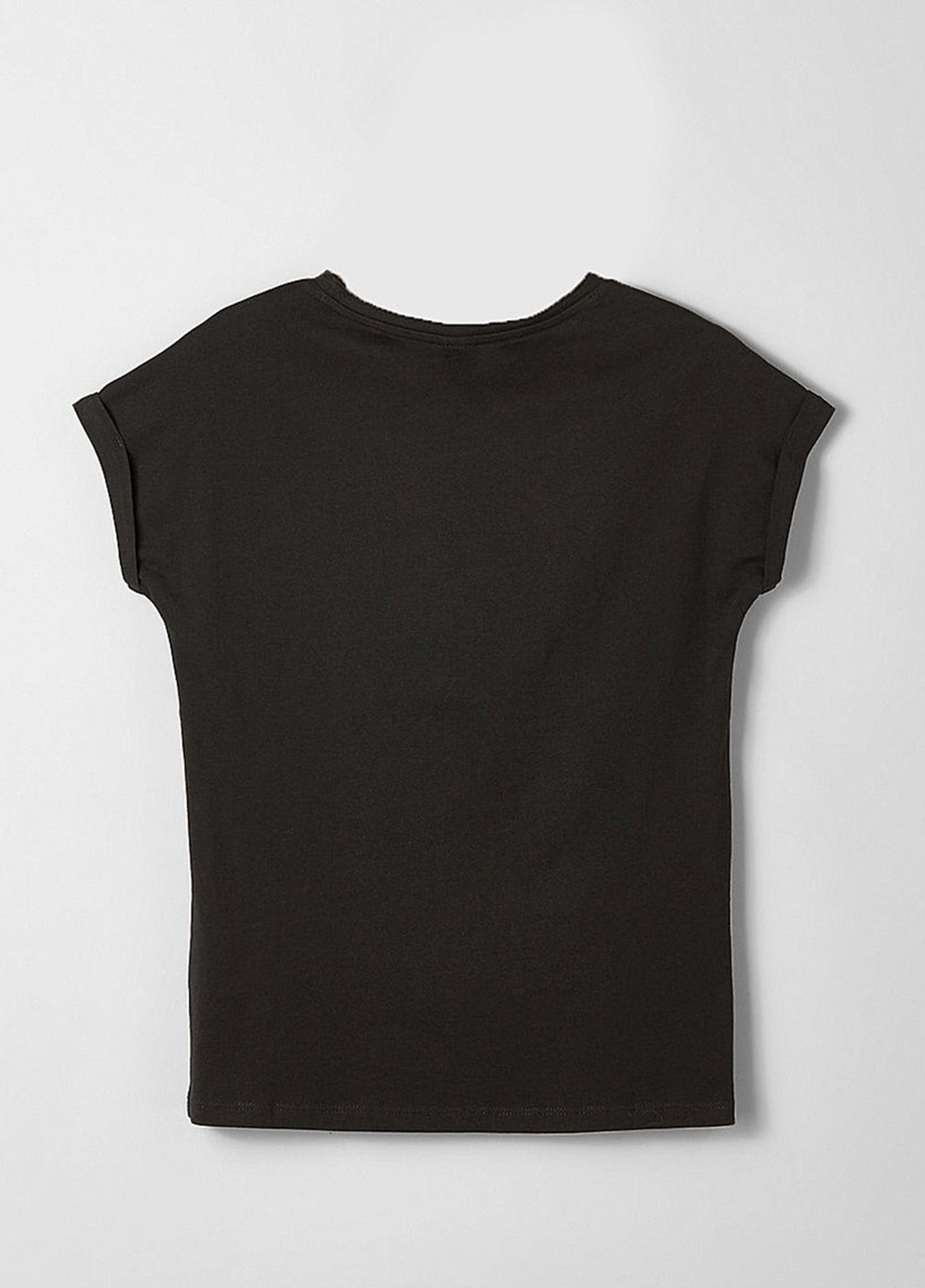 Черная летняя футболка S.Oliver