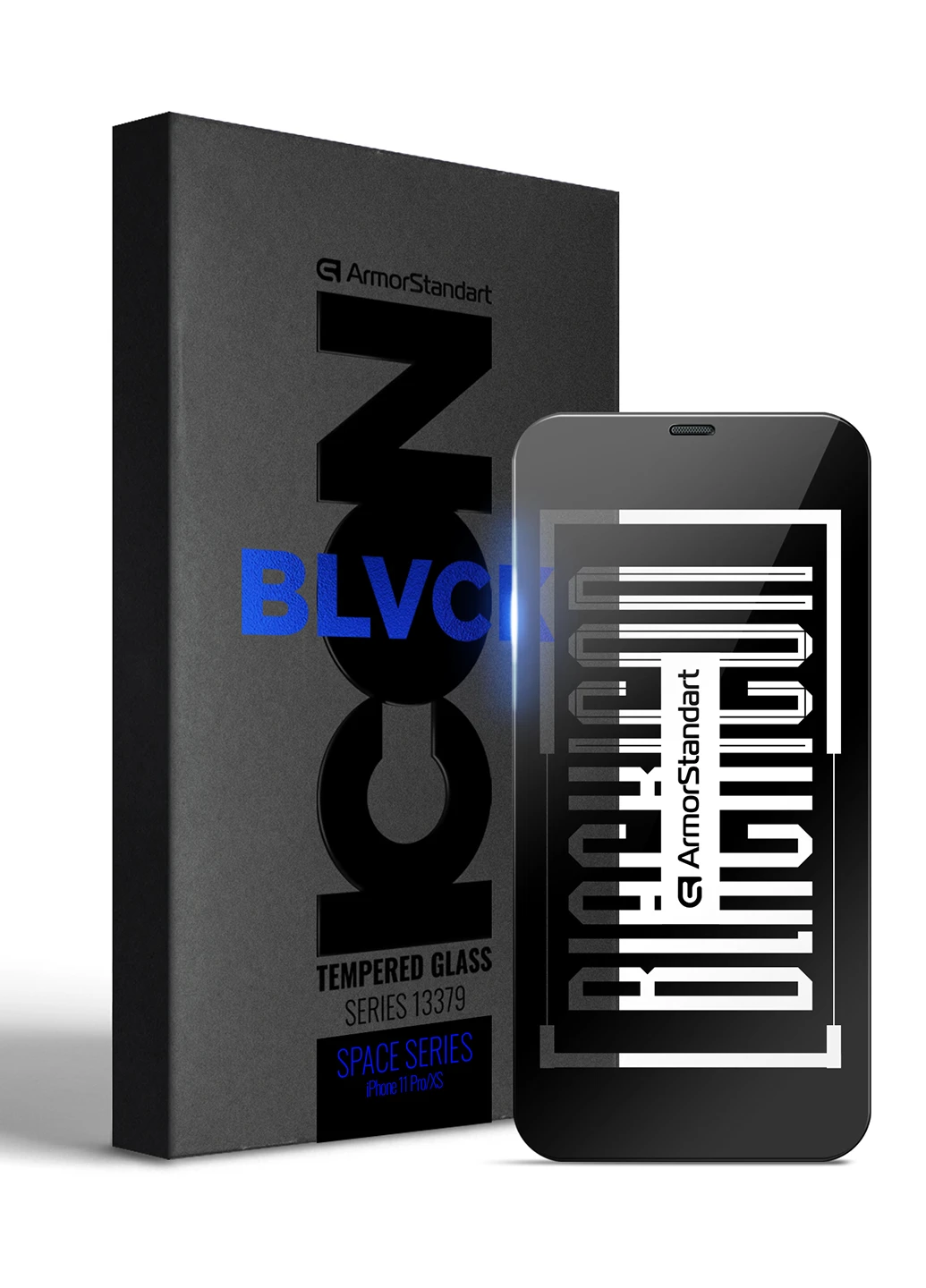 Защитное стекло Space Black Icon для Apple iPhone 11 Pro/XS (ARM59214) ArmorStandart (251329523)
