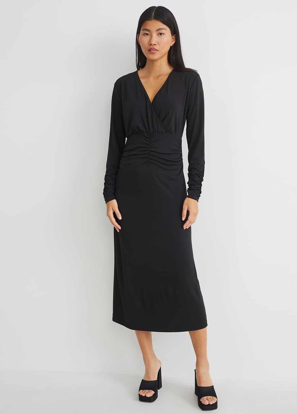 Чорна кежуал сукня C&A однотонна