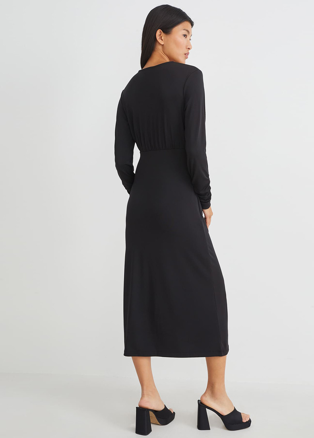 Чорна кежуал сукня C&A однотонна