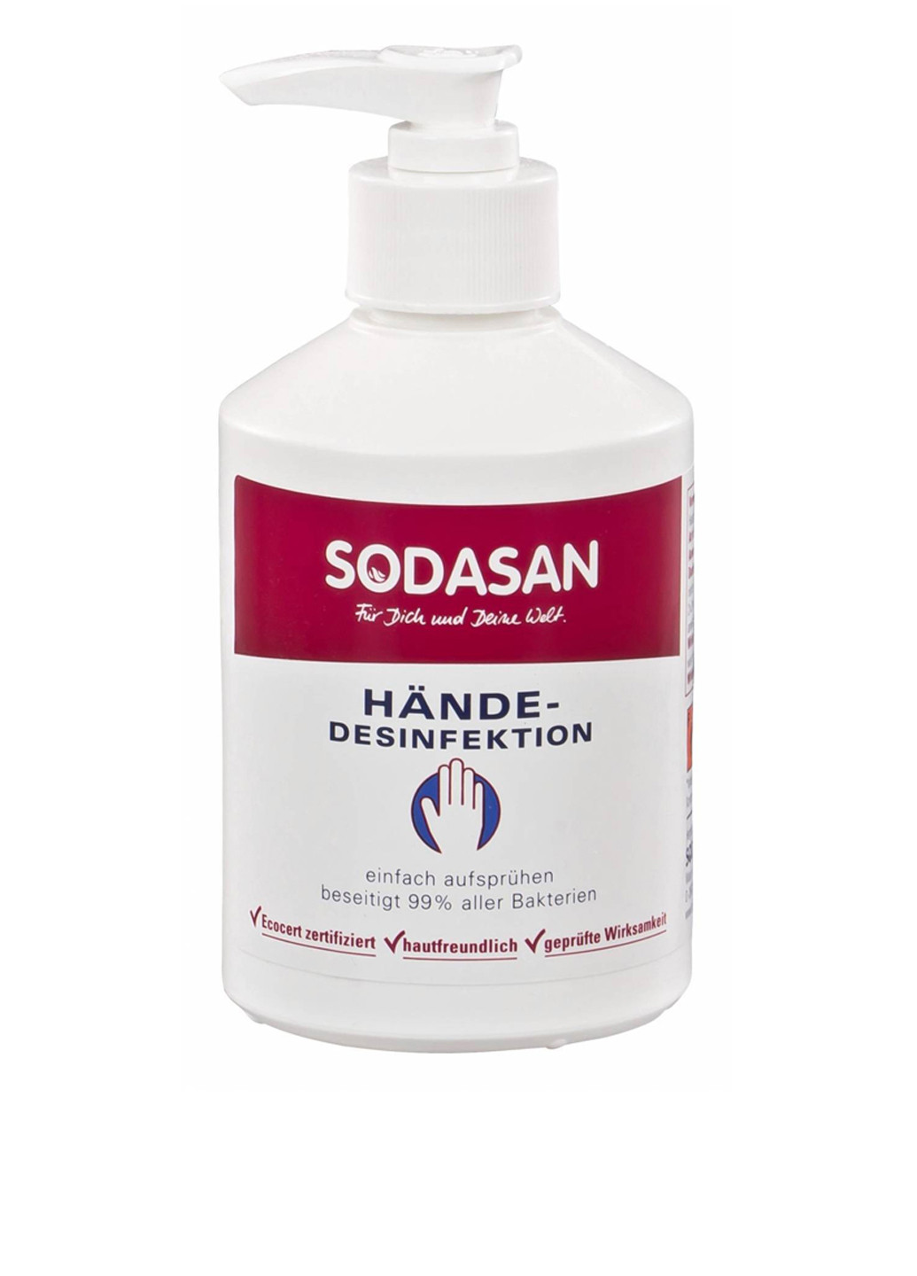 Органическое антибактериальное средство для рук, 300 мл Sodasan (79090858)