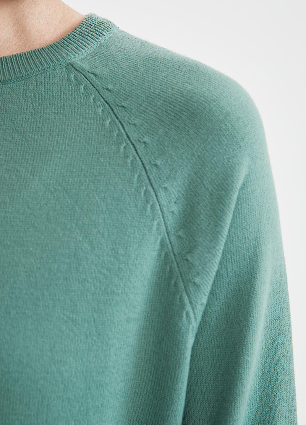 Мятный демисезонный свитер джемпер DeFacto