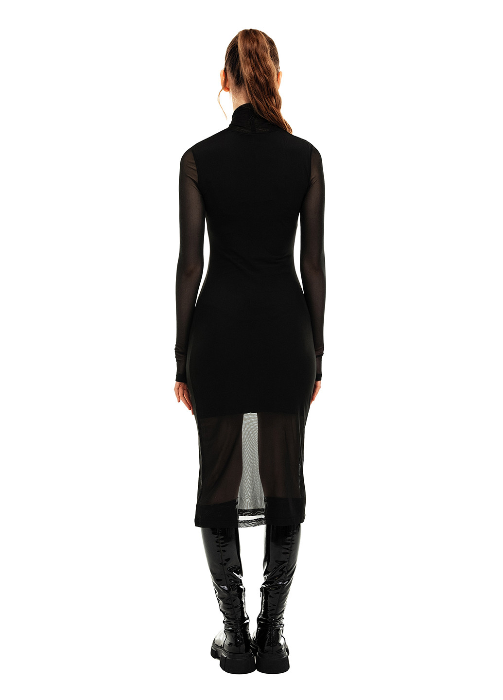 Чорна кежуал сукня сукня-водолазка befree однотонна