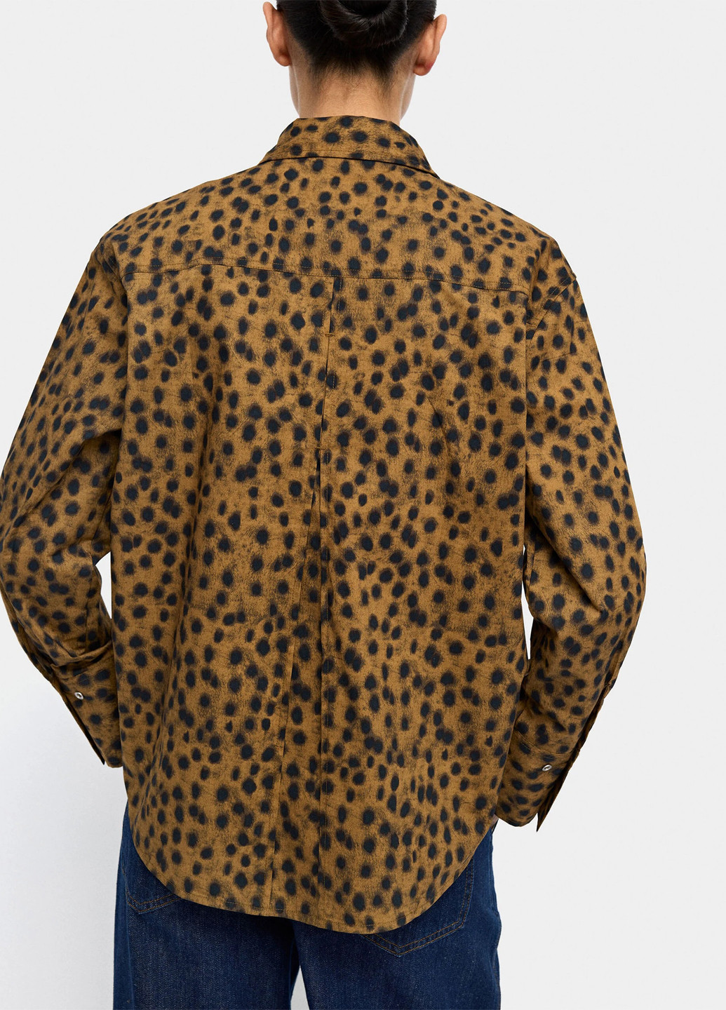 Коричневая кэжуал рубашка леопардовый Parfois