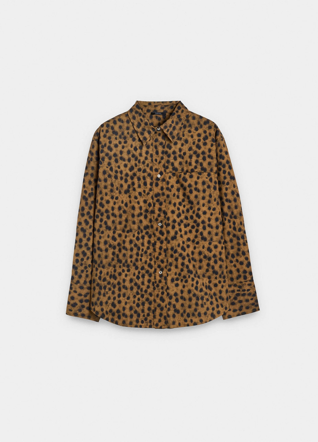 Коричневая кэжуал рубашка леопардовый Parfois