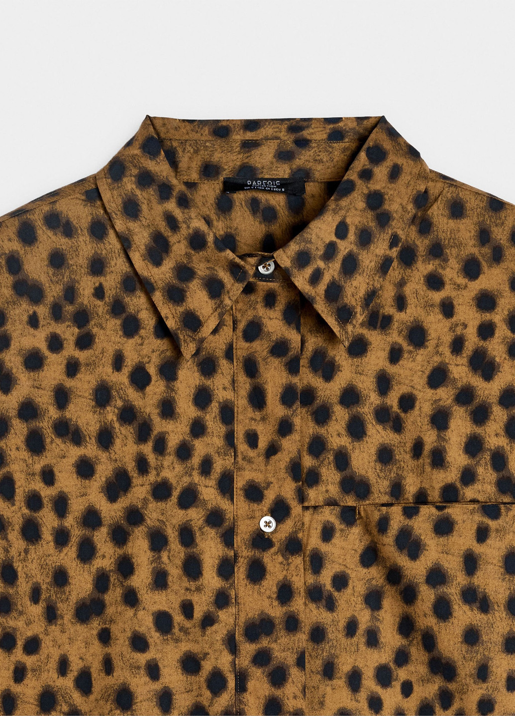 Коричневая кэжуал рубашка леопардовый Parfois
