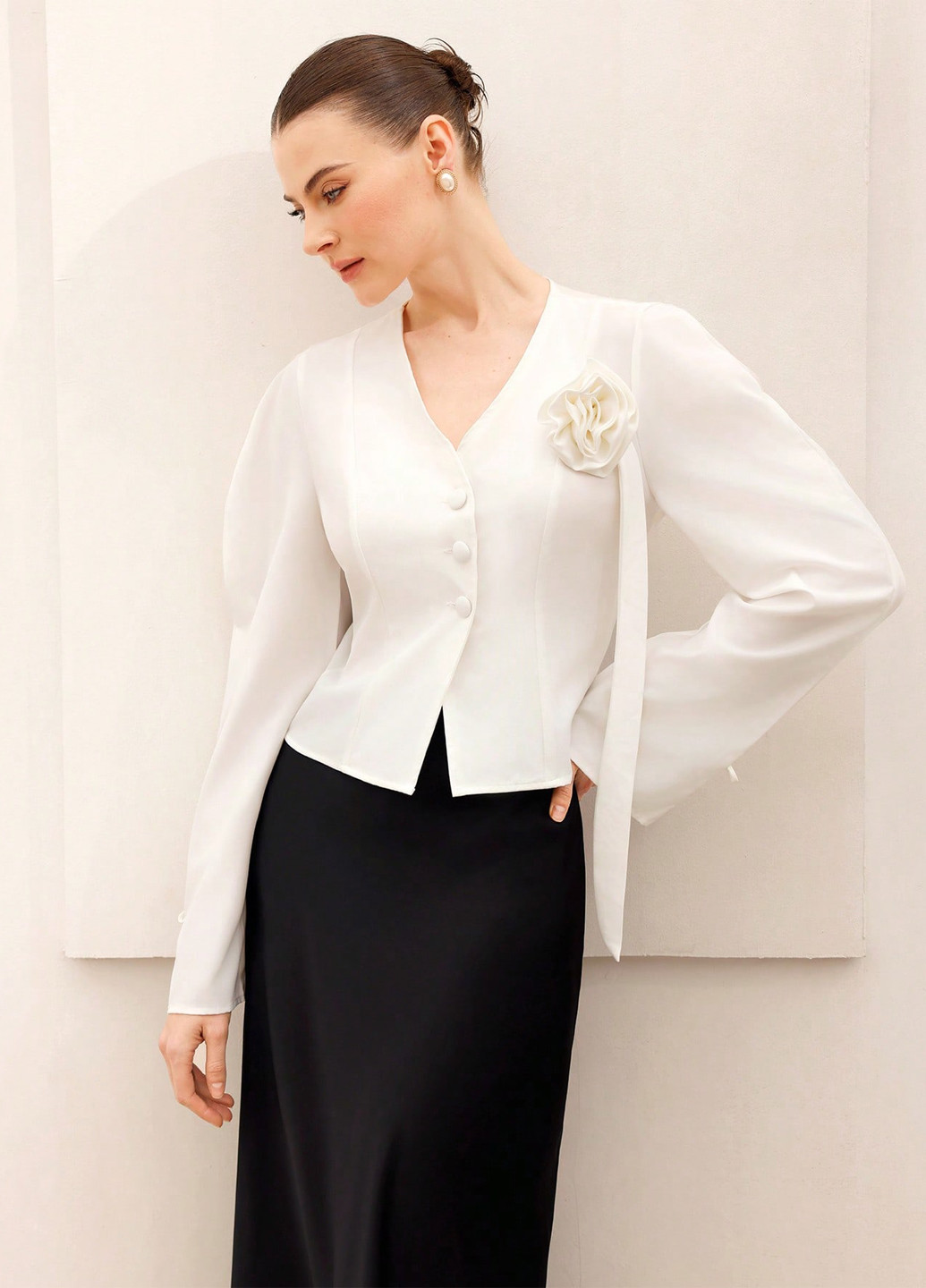 Біла блуза SHEIN