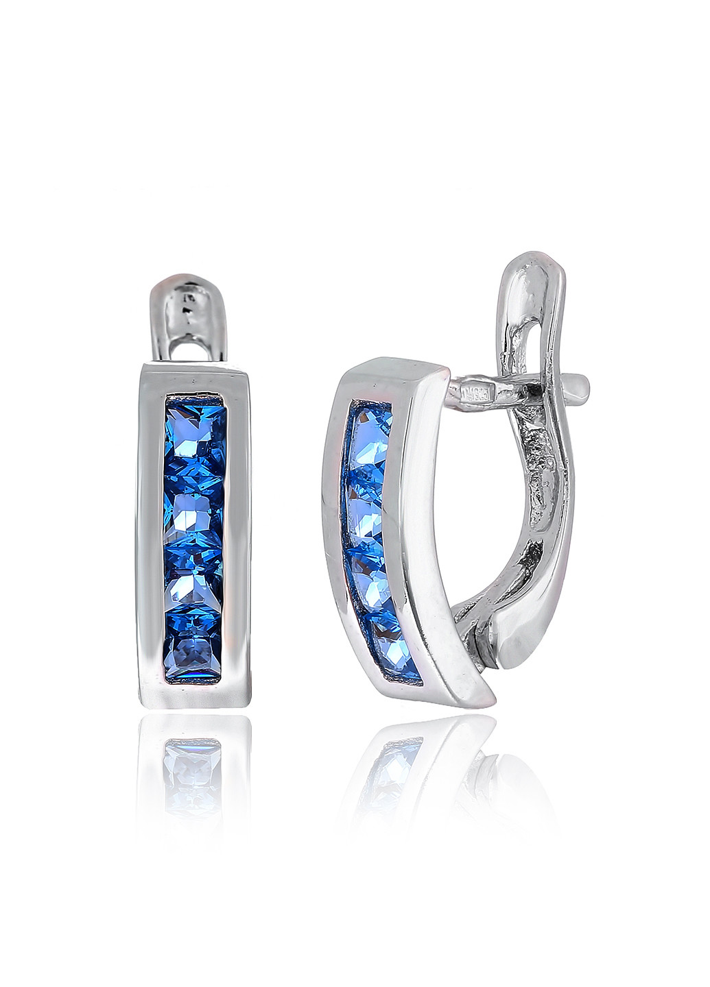 Срібні сережки з фіанітами с2флт / 100 Silvex925 (201169239)