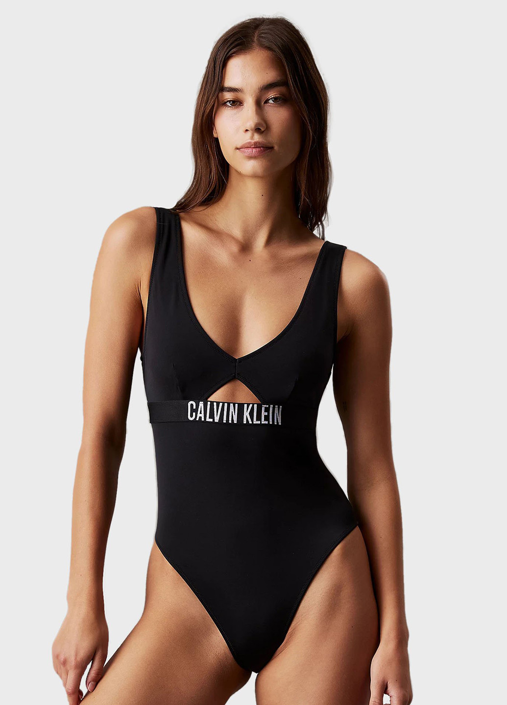 Чорний літній купальник суцільний Calvin Klein