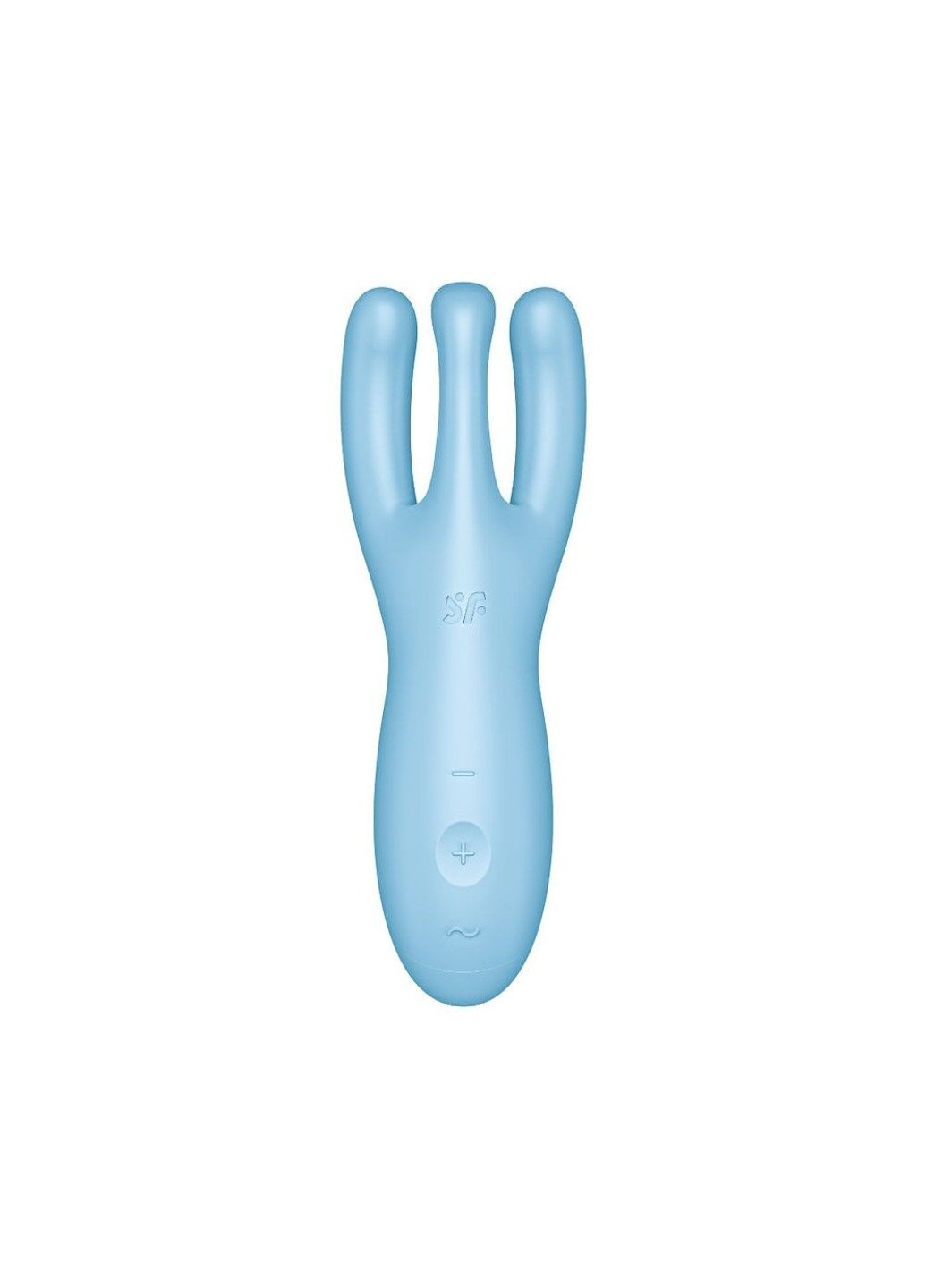Клиторальный смарт вибратор Threesome 4 Blue с тремя пальчиками Satisfyer (254734179)